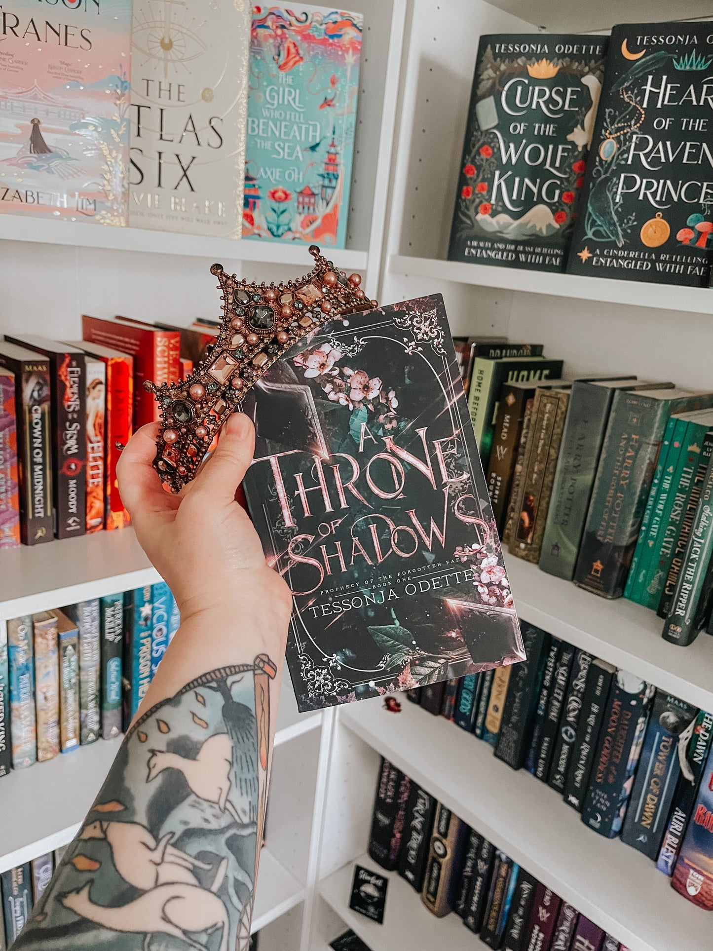 A Throne of Shadows (paperback) signed