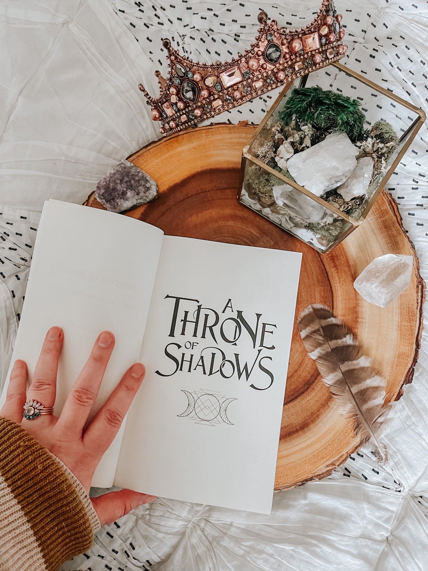 A Throne of Shadows (paperback) signed