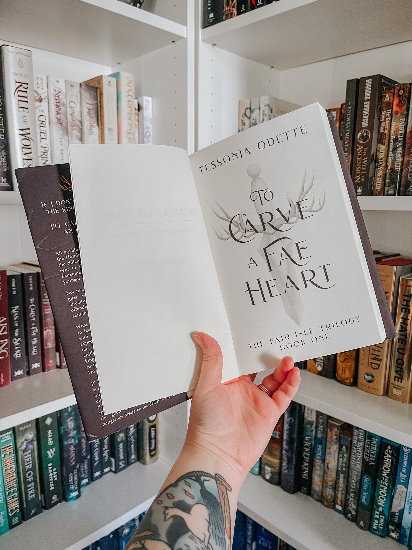 To Carve a Fae Heart (hardcover) signed
