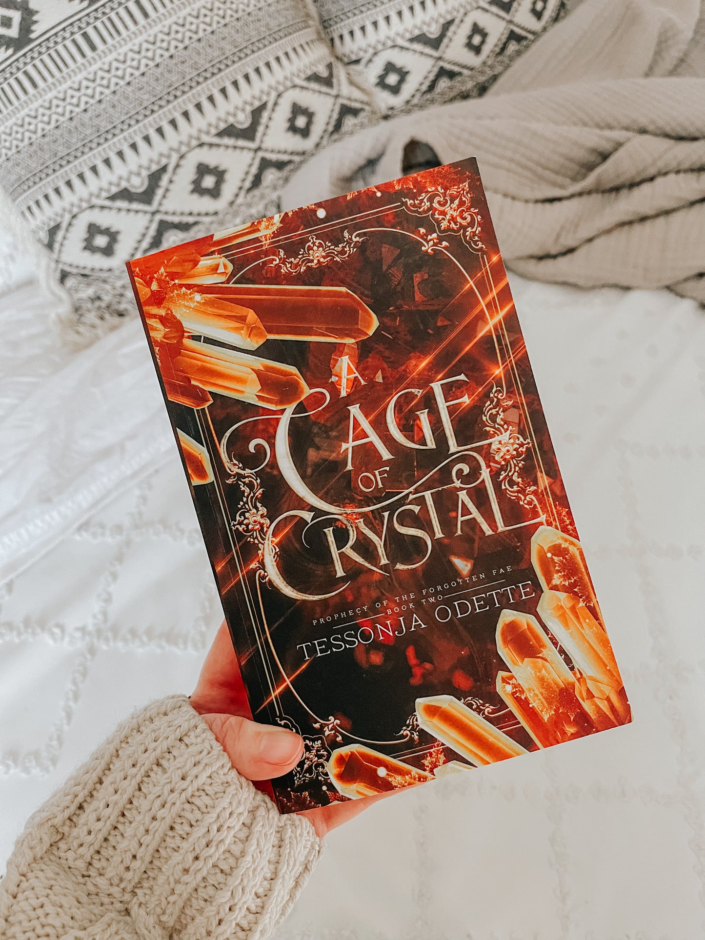 A Cage of Crystal (paperback) signed