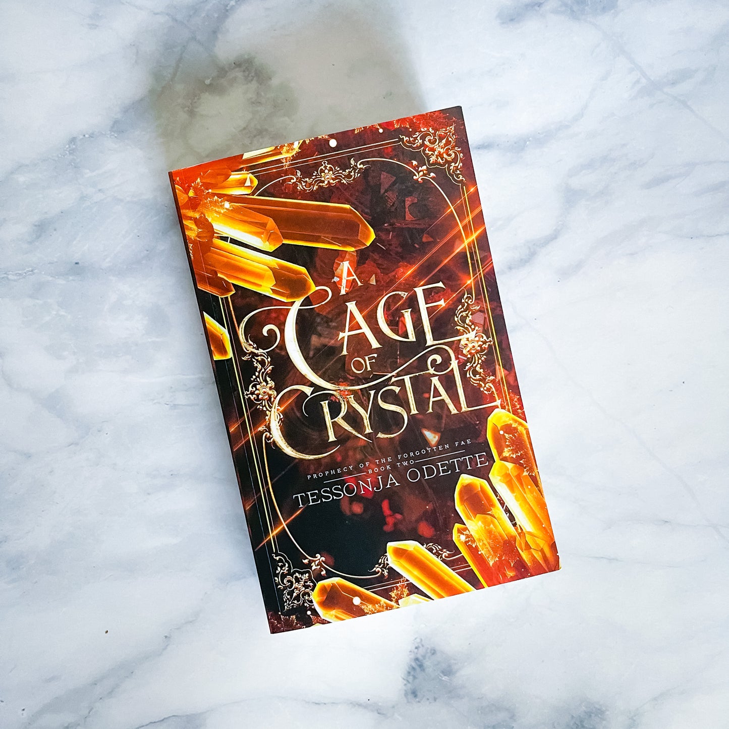 A Cage of Crystal (paperback) signed