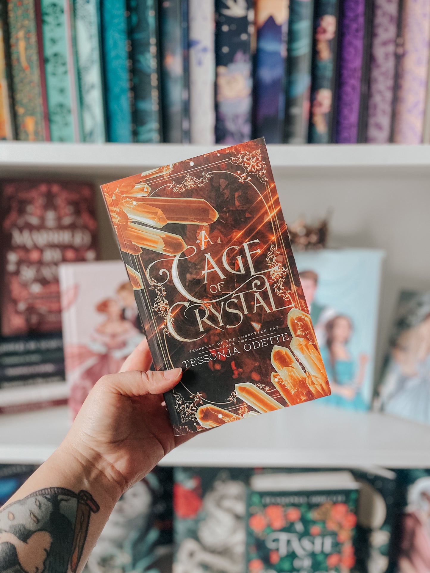 A Cage of Crystal (paperback) signed