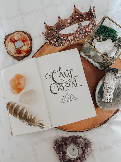 A Cage of Crystal (paperback) signed