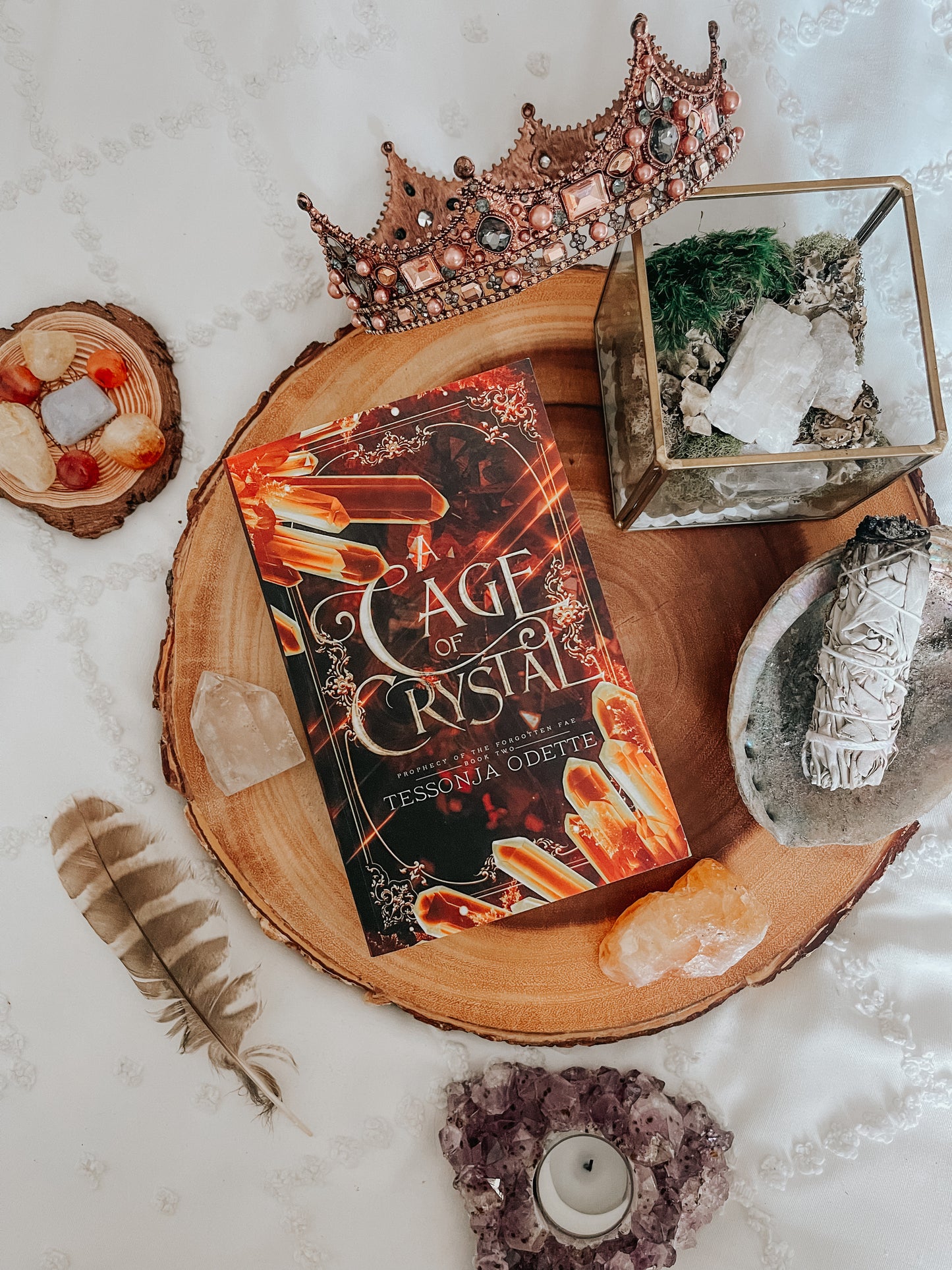A Cage of Crystal (paperback) signed