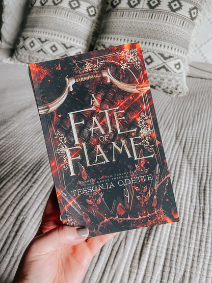 A Fate of Flame (paperback) signed