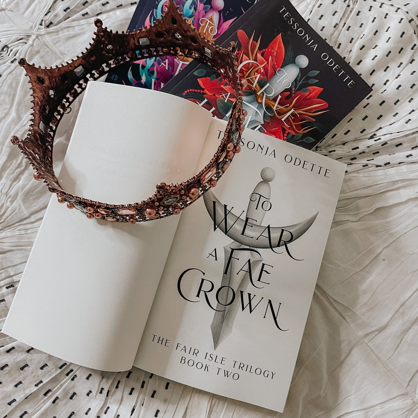 To Wear a Fae Crown (paperback) signed